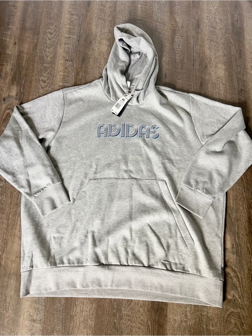 Adidas Men's‎ Fleece Active Hoodie-Size 4XL